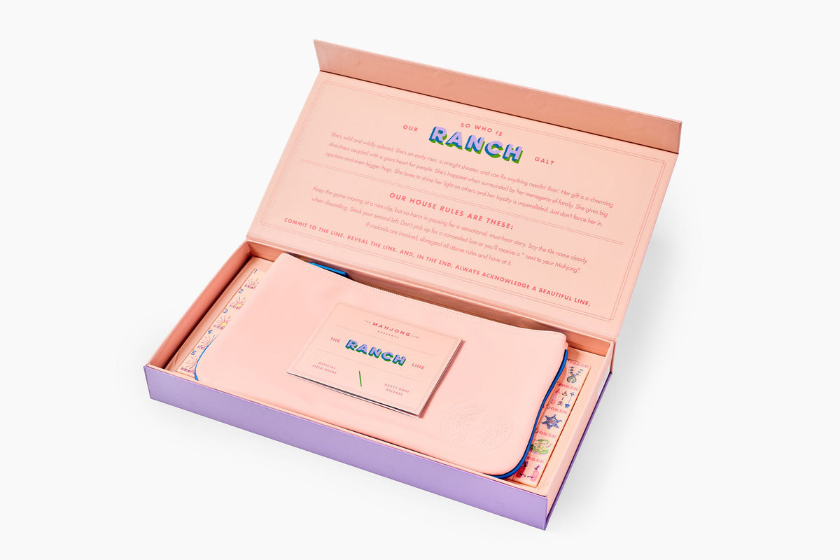 The Ranch Line: Dusty Rose Mahjong Tiles