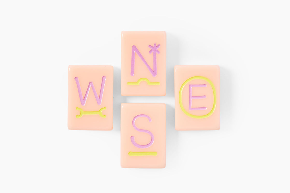 The Ranch Line: Dusty Rose Mahjong Tiles