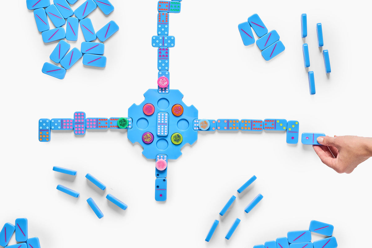 Train Dominoes: Ceylon Blue