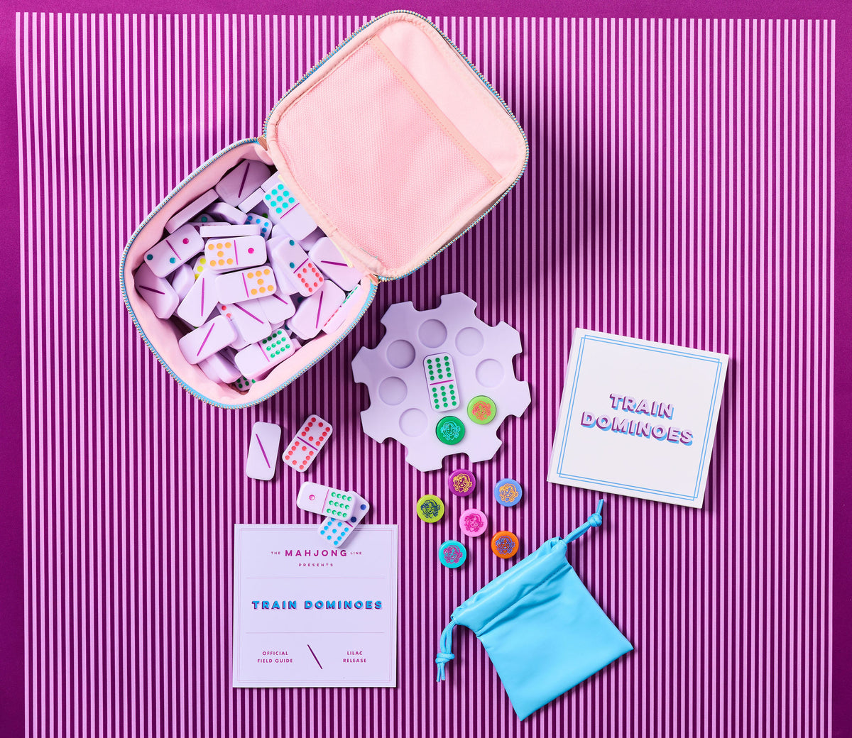 Train Dominoes: Lilac