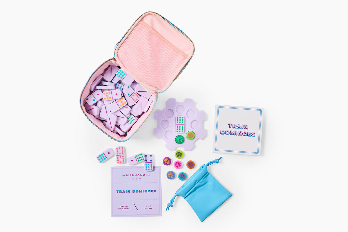 Train Dominoes: Lilac