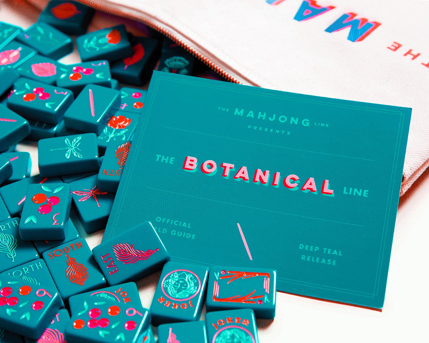 The Botanical Line - Mahjong Tile Set - Deep Teal Release – The