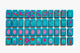 The Botanical Line: Deep Teal Mahjong Tiles