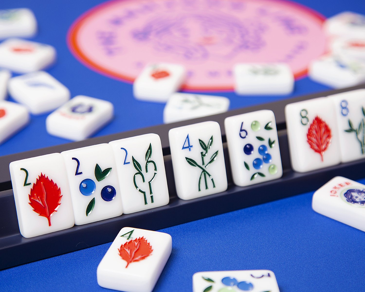 Blue Mahjong Rack Mahjong Racks and Pushers - Set of 4 - Wooden with Magnets– The Mahjong ...